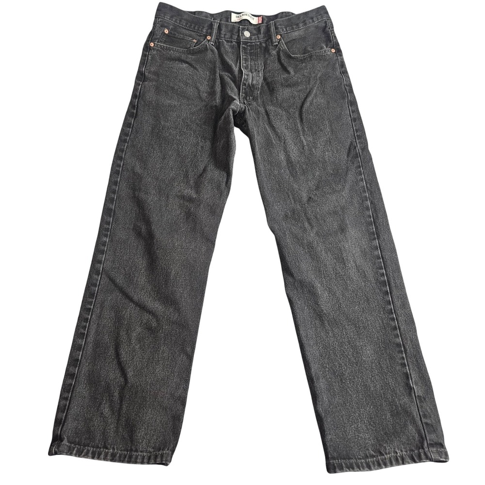 Y2K Levi Strauss 550 Jeans Mens 38x32 Black Relaxed Fit Straight Leg Denim